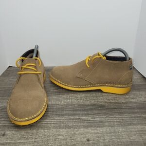 Veldskoen Heritage J-Bay Leather Chukka Shoes Boots Men's US 6 Yellow Bottom